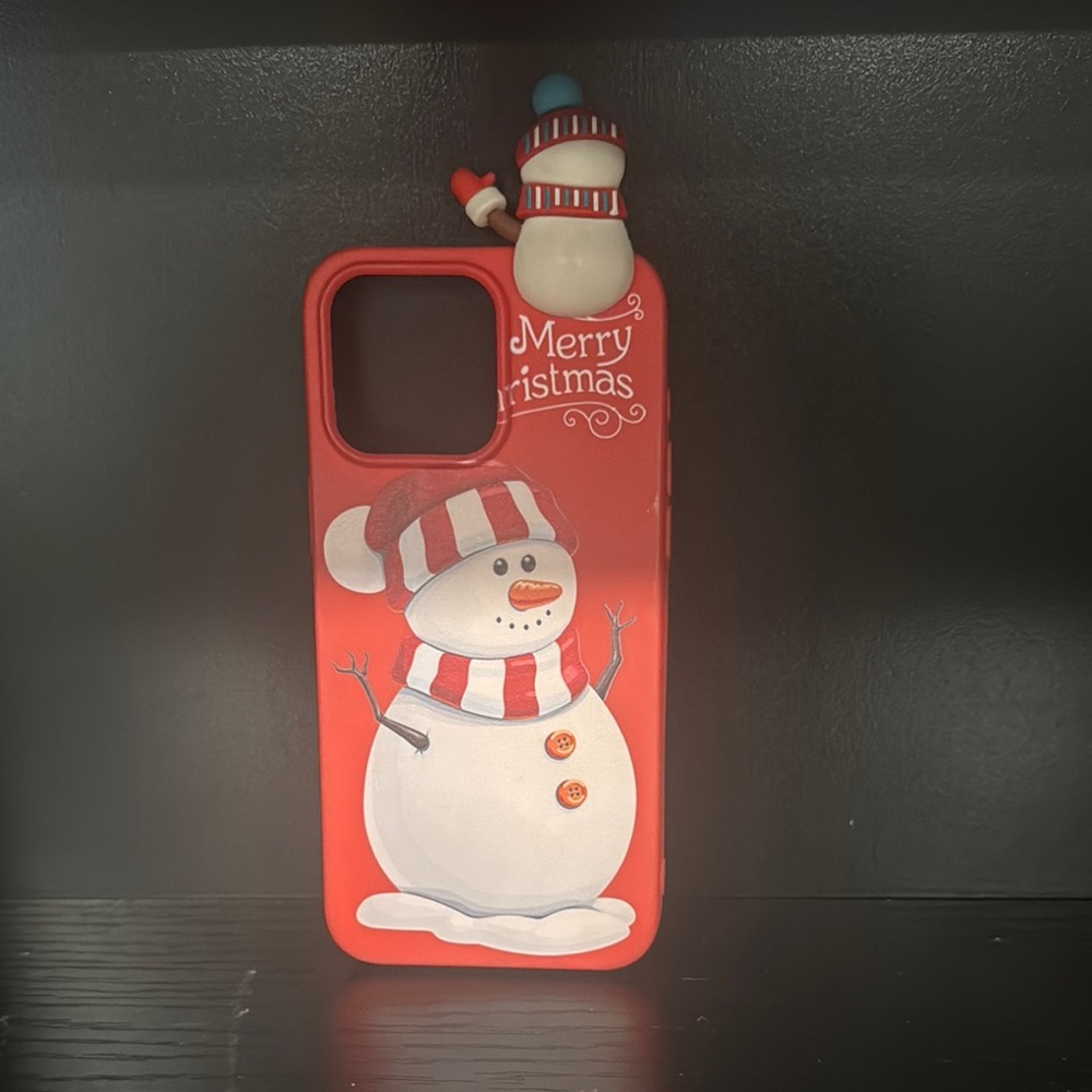 Red Snowman Christmas Phone Case